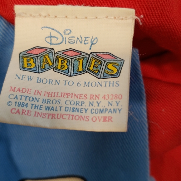 Disney Babies Onsie Jumper Coverall 1980s Mickey Minnie - Picture 4 of 5